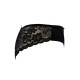 Culotte noire en dentelle avec nœud en satin - PF09LBLK