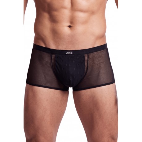 Boxer noir semi opaque - LM2502-67BLK