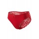 Culotte rouge en dentelle avec nœud en satin - PF09LRED