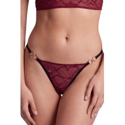 String bordeaux avec anneaux détachables - PM05GOPC-BRED