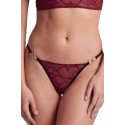 String bordeaux avec anneaux détachables - PM05GOPC-BRED
