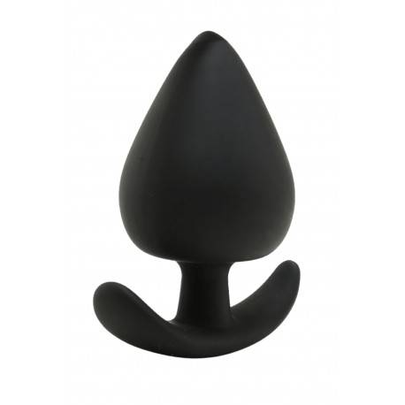 Plug Anal Silicone Noir XS Pocket Pleasure 1 dosette de lubrifiant