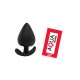 Plug Anal Silicone Noir XS Pocket Pleasure 1 dosette de lubrifiant