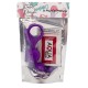 Chapelet anal 3 boules violet silicone 15 cm Pocket Pleasure 1 dosette lubrifiant