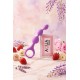 Chapelet anal 3 boules violet silicone 15 cm Pocket Pleasure 1 dosette lubrifiant