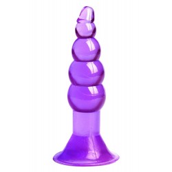 Plug Anal Ventouse Boules Jelly 11 cm Pocket Pleasure 1 dosette lubrifiant