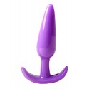 Plug anal violet souple base évasée Pocket Pleasure 1 dosette de lubrifiant