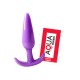 Plug anal violet souple base évasée Pocket Pleasure 1 dosette de lubrifiant