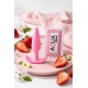 Plug anal rose souple base évasée Pocket Pleasure 1 dosette lubrifiant