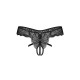 Trinise string ouvert noir