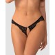 Divienne string ouvert noir
