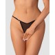 Oxaria string ouvert noir