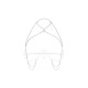 Lustique harnais soutien-gorge blanc PREMIUM
