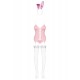 Bunny suit Costume Lapin 4 pcs rose 