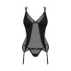 Nesari corset et string - Noir