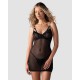 Euridia Nuisette et string - Noirs
