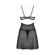 Nutris babydoll et String - Noire