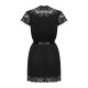810-PEI-1 Peignoir - Noir