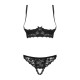 Letica Ensemble ouvert 2 pcs - Noir