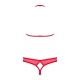 870-SEC-3 Ensemble ouvert 2 pcs - Rouge