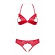 870-SEC-3 Ensemble ouvert 2 pcs - Rouge