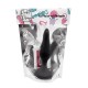 Plug Anal Noir en Silicone avec Ventouse Taille XL 15 cm Pocket Pleasure 1 dosette de lubrifiant