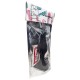 Plug Anal Noir en Silicone avec Ventouse Taille XL 15 cm Pocket Pleasure 1 dosette de lubrifiant