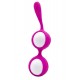Boules de Geisha Fuchsia Silicone 1 dosette lubrifiant — Pocket Pleasure