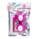 Boules de Geisha Fuchsia Silicone 1 dosette lubrifiant — Pocket Pleasure