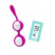 Boules de Geisha Fuchsia Silicone 1 dosette lubrifiant — Pocket Pleasure
