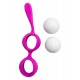 Boules de Geisha Fuchsia Silicone 1 dosette lubrifiant — Pocket Pleasure