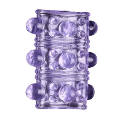 Gaine Pénienne Picots Violette 1 dosette lubrifiant — Pocket Pleasure