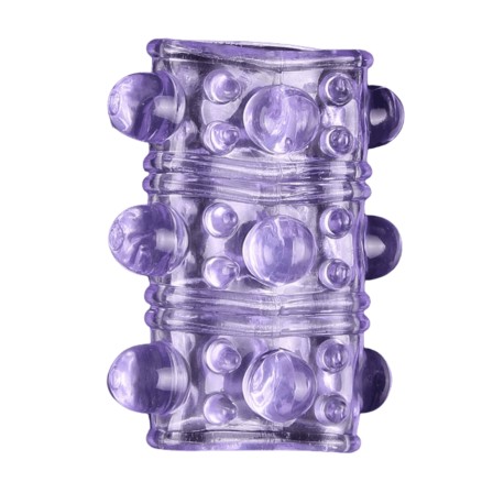 Gaine Pénienne Picots Violette 1 dosette lubrifiant — Pocket Pleasure