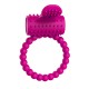 Anneau rose vibrant silicone avec langue picot Pocket Pleasure 1 dosette de lubrifiant