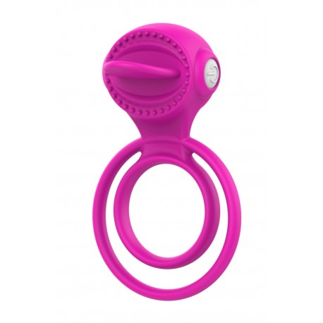Anneau vibrant 1 seul mode de vibration très extensible rose Pocket Pleasure 1 dosette de lubrifiant