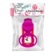 Anneau vibrant 1 seul mode de vibration très extensible rose Pocket Pleasure 1 dosette de lubrifiant