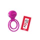 Anneau vibrant 1 seul mode de vibration très extensible rose Pocket Pleasure 1 dosette de lubrifiant