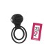 Anneau vibrant 1 seul mode de vibration très extensible noir Pocket Pleasure 1 dosette de lubrifiant