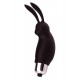 Mini Stimulateur Clitoridien Lapin Noir 1 dosette lubrifiant — Pocket Pleasure