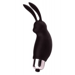 Mini Stimulateur Clitoridien Lapin Noir 1 dosette lubrifiant — Pocket Pleasure