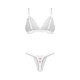 Weddya Bride ensemble de lingerie 3 pièces - Blanc