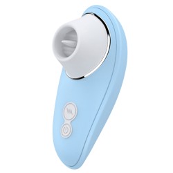Vibromasseur bleu à langue vibrante pour cunnilingus - BOZ-005BLU