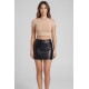 Jupe noire en simili cuir mat Sifia - LSL5-S