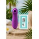 Vibromasseur par vibrations sur membrane rechargeable USB violet 10 vitesses de voyage - ZK003CPUR
