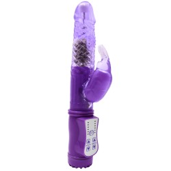 Vibromasseur Rabbit Violet Rotation Vibration 36 Modes 1 dosette de lubrifiant — Pocket Pleasure