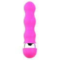 Mini Vibromasseur rose ondulés Pocket Pleasure 1 dosette de lubrifiant