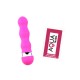 Mini Vibromasseur rose ondulés Pocket Pleasure 1 dosette de lubrifiant