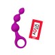 Chapelet Anal 3 Boules Fuchsia Silicone 1 dosette de lubrifiant — Pocket Pleasure