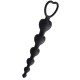 Chapelet Anal Cœur Silicone Noir 1 dosette de lubrifiant — Pocket Pleasure