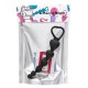 Chapelet Anal Cœur Silicone Noir 1 dosette de lubrifiant — Pocket Pleasure